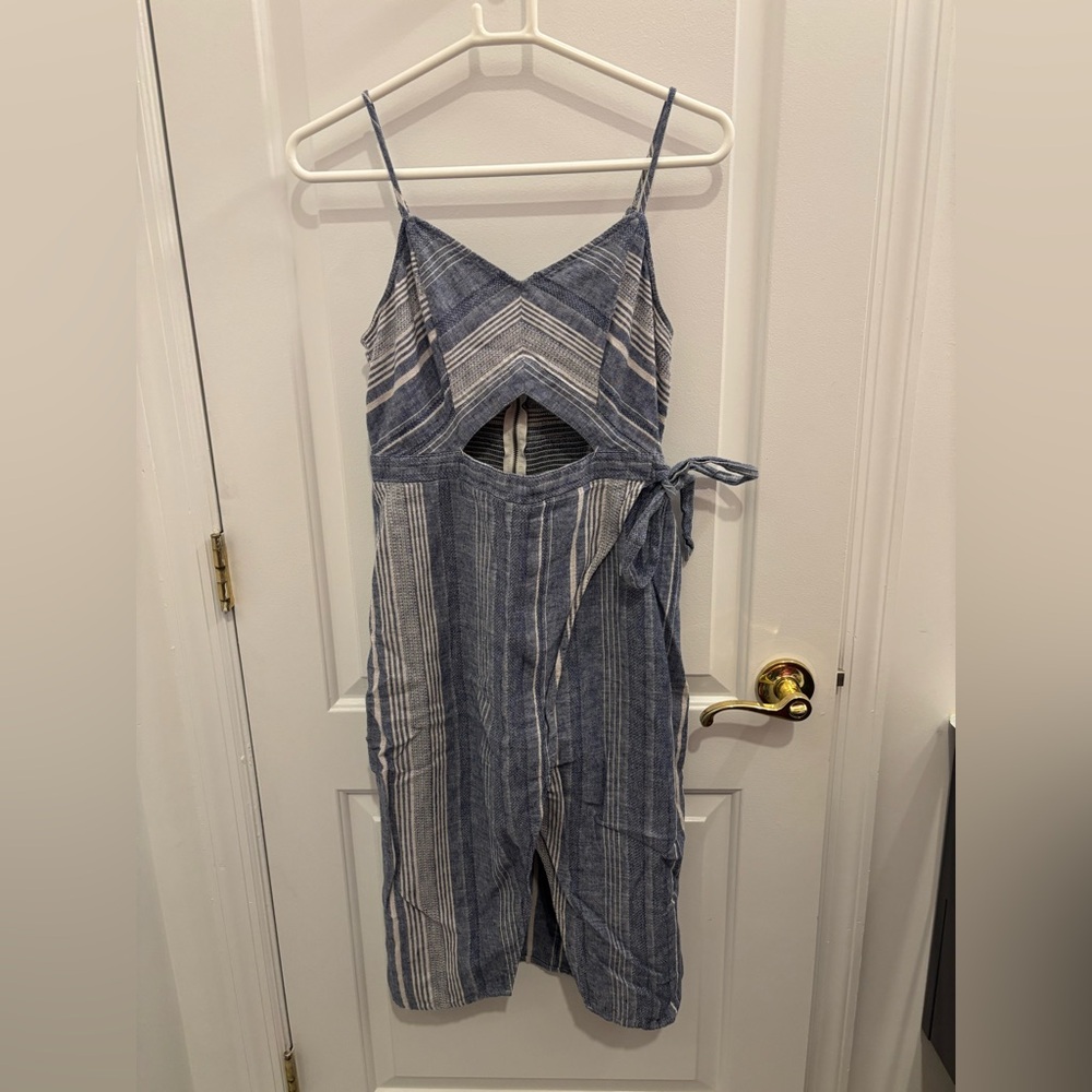 Express Blue and White Striped dress